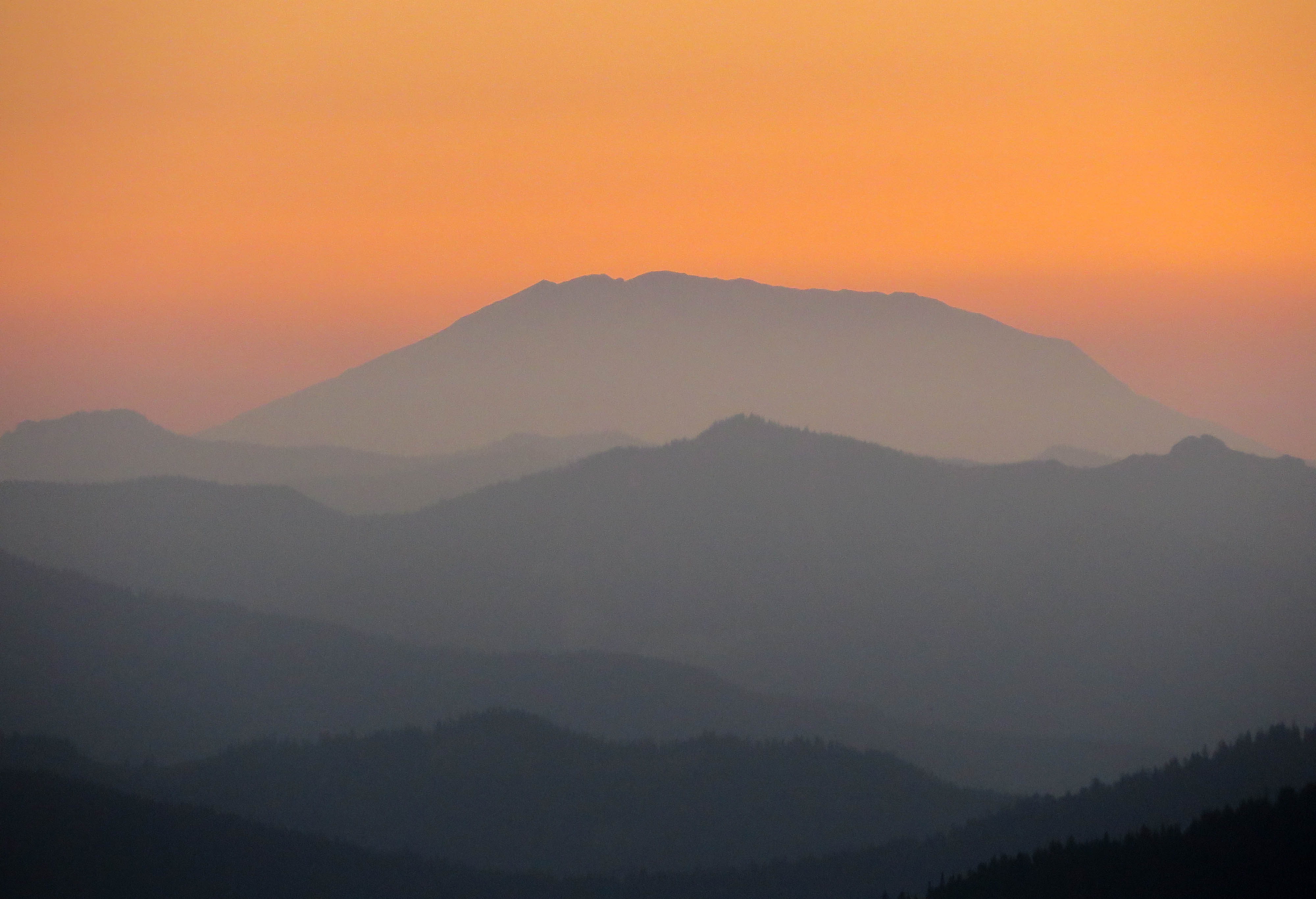 Mt. St. Helens at sunset